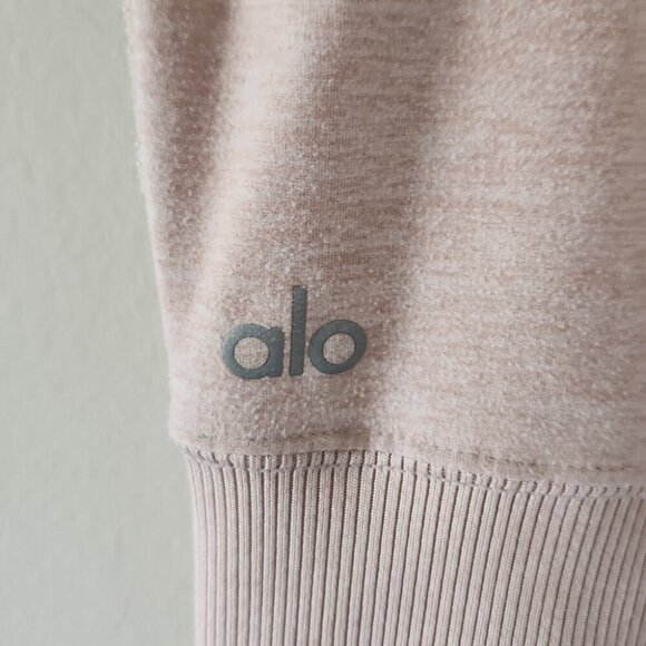 ALO | Yoga Goddess Alosoft High Waist Blush Pink Ruched Leggings Sz SMALL - Picture 5 of 8